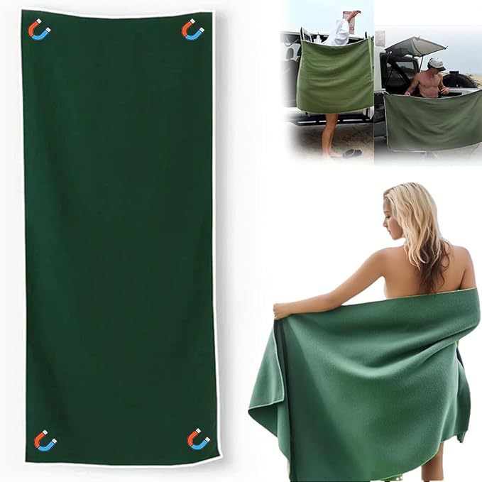 Beach & Bath Towel with Magnetic Coner