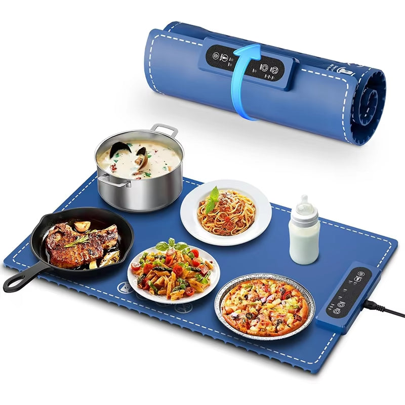 Portable Silicone Food Warmer - Fast Heating with 4 Temperature Levels"**