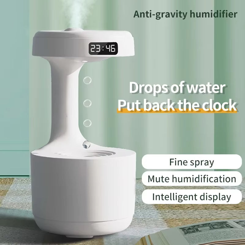 New product super visual creative technology reflux anti-gravity water drop humidifier