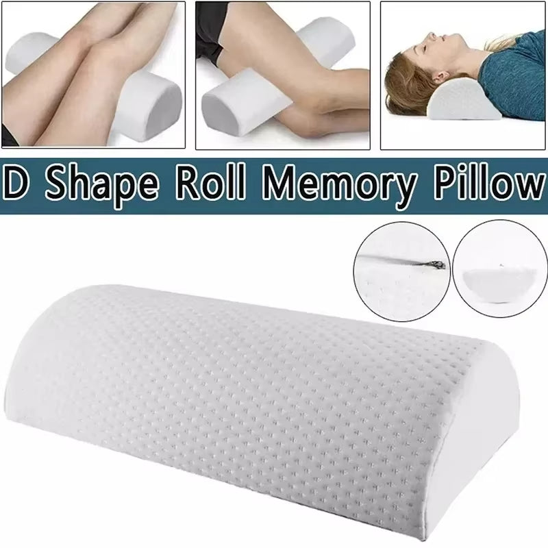 Half Moon Memory Foam sleeping Pillows Back waist leg pain alleviate support cushion women legs Orthopedic health care pillow