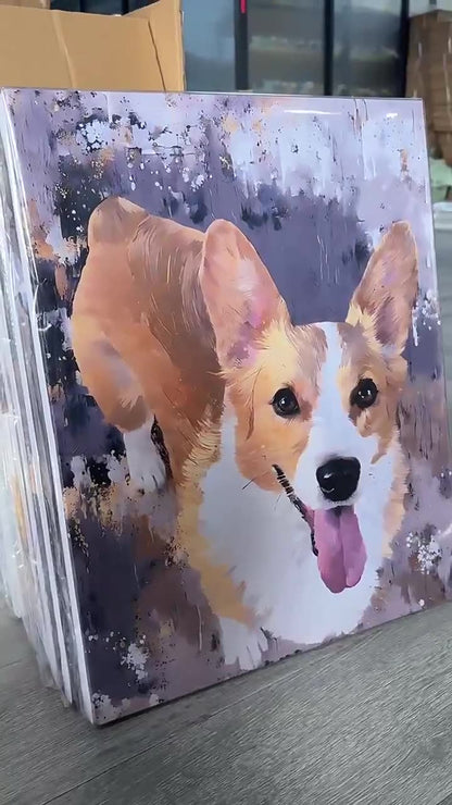 🐾 Custom Pet Portrait | Pop Art Style Wall Decor 🎨