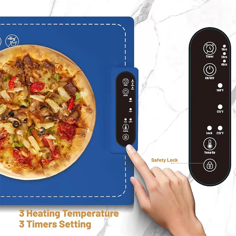 Portable Silicone Food Warmer - Fast Heating with 4 Temperature Levels"**