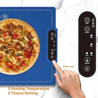 Portable Silicone Food Warmer - Fast Heating with 4 Temperature Levels"**