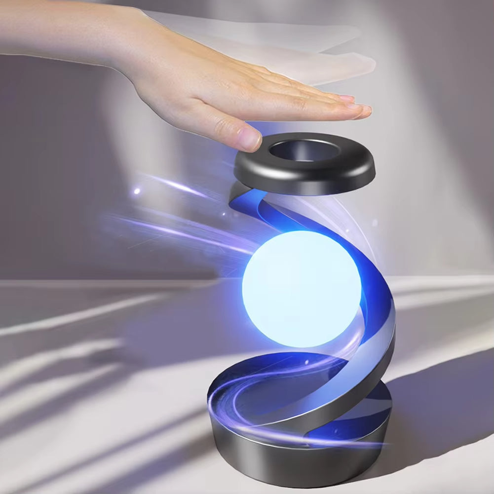 3D floating ball light with wireless charging