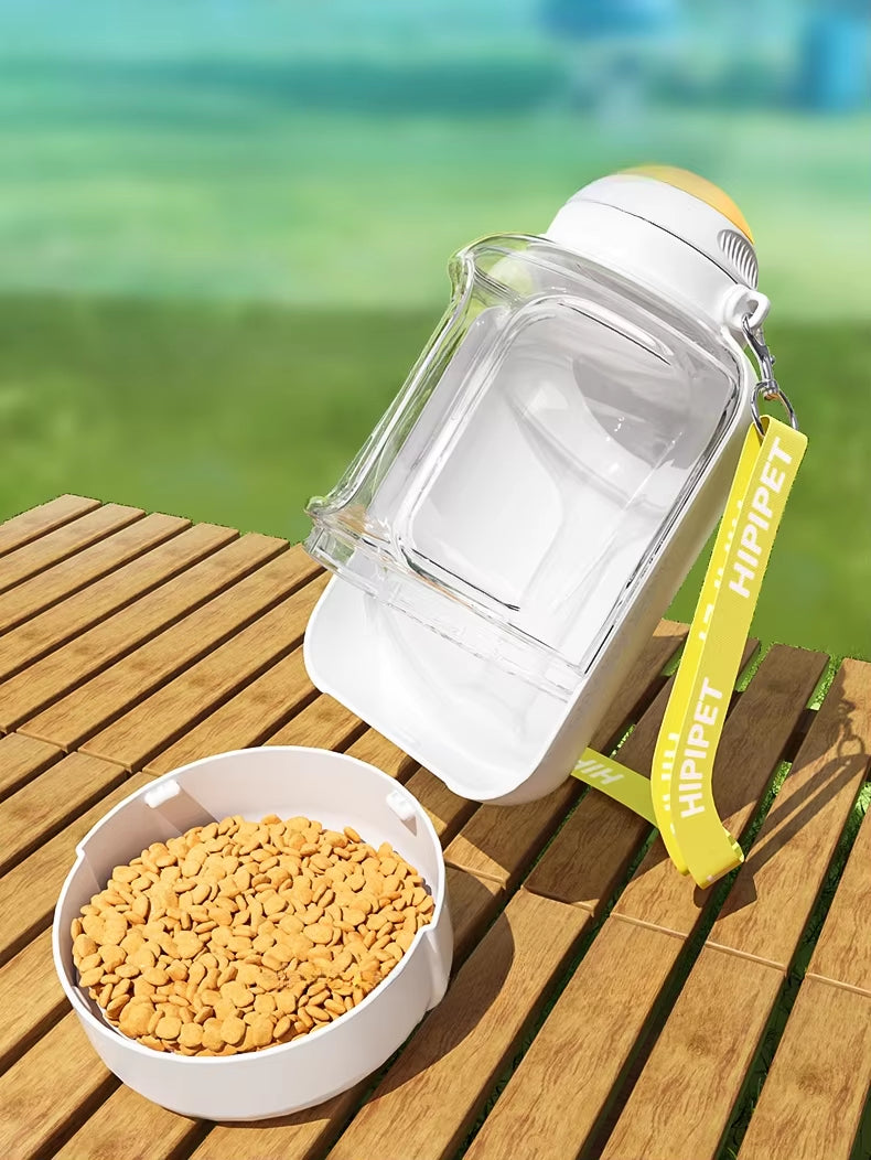 New pet portable water cup and food bowl