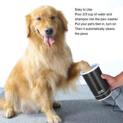 Fully automatic fast dog and cat foot cleaner