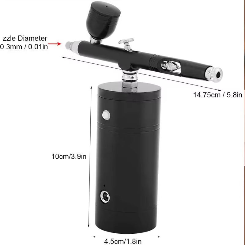 Rechargeable USB Airbrush Kit Airbrush Compressor Spray Pump Dual Action Handheld Airbrush Gun for FX Makeup Tattoo Painting