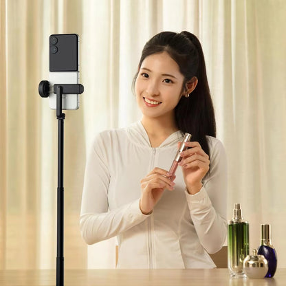 One-button zoom ground selfie stick Bluetooth wireless remote control portable