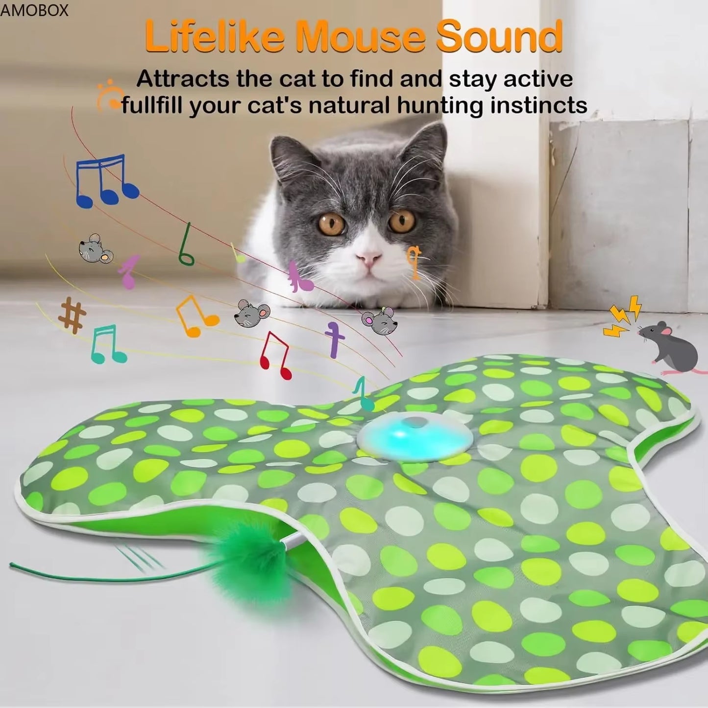 Rechargeable Interactive Cat and Dog Toy