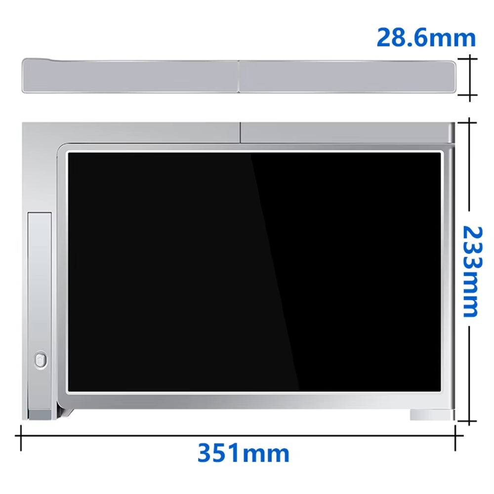 14"/15" Laptop Extension Screen F HD Portable T Screen Monitor with 1 Cable to Connect 2 Monitors for 14-17.3" Laptops