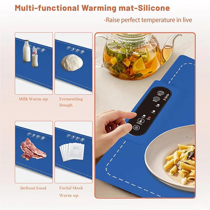 Portable Silicone Food Warmer - Fast Heating with 4 Temperature Levels"**