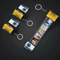 DIY customized photo memory time film album keychain