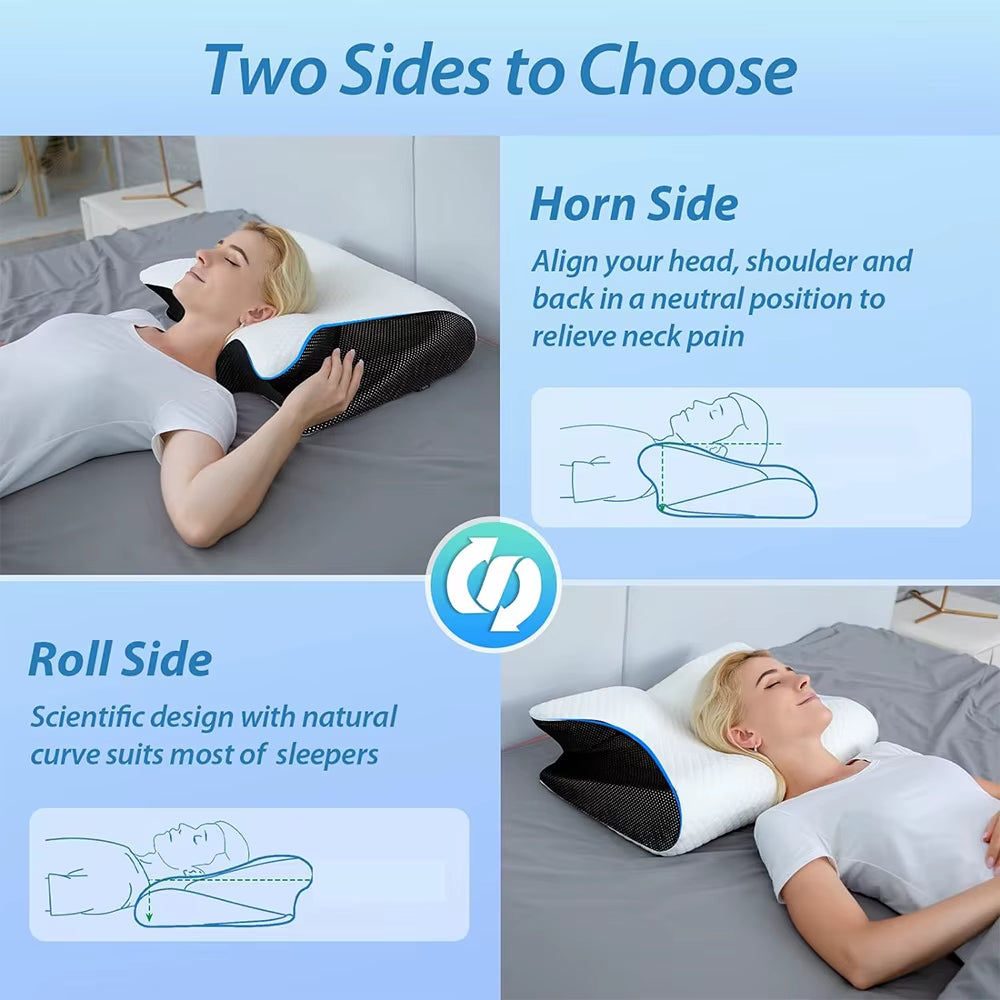 Ultra Button Pillow for Neck Pain-----🔥🔥🔥("Buy one, get the second one half off!"）