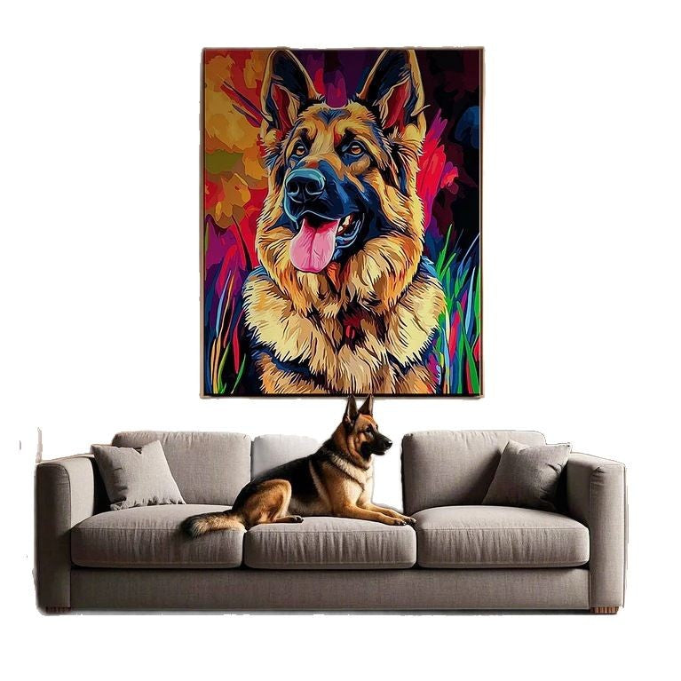 🐾 Custom Pet Portrait | Pop Art Style Wall Decor 🎨