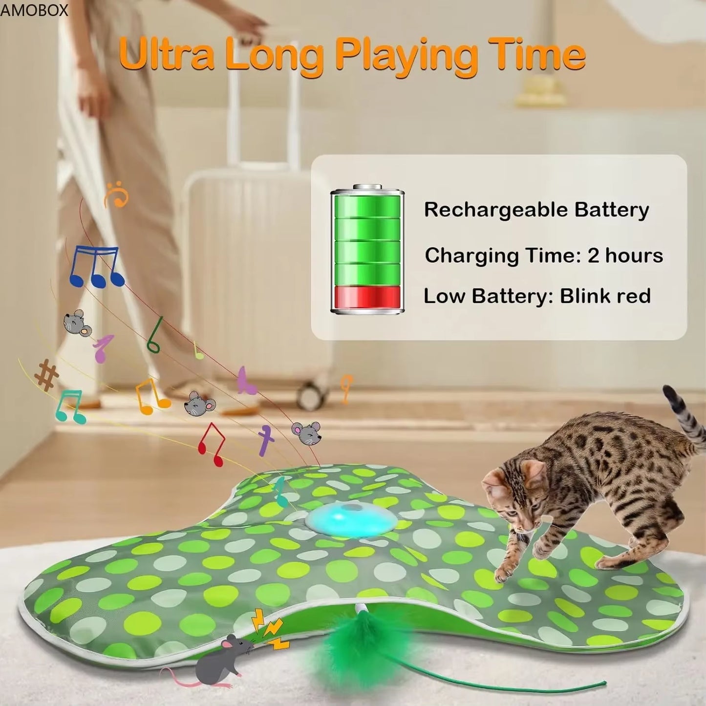 Rechargeable Interactive Cat and Dog Toy