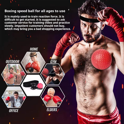 Head-mounted boxing reaction ball, fitness and entertainment🔥✨