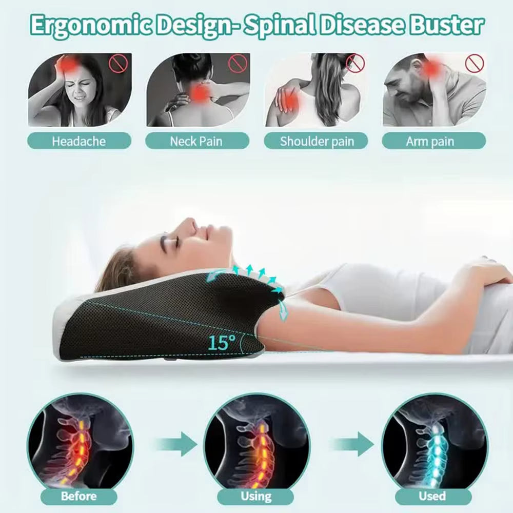 Ultra Button Pillow for Neck Pain-----🔥🔥🔥("Buy one, get the second one half off!"）