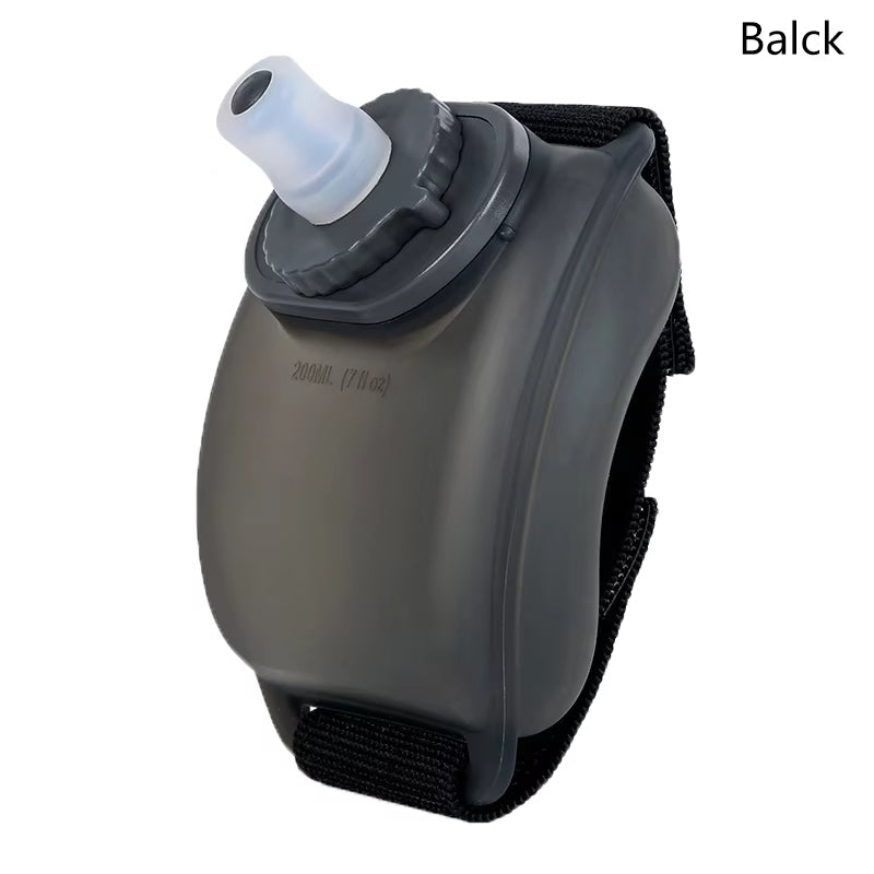 7oz Mini Running Wrist Water Bottle Kettle Holder Wrist Storage Hydration Pack Soft Flask For Marathon Riding Fitness Climbing