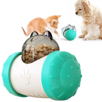 New Pet Dog Toys for Small Dogs Tumbler Slow Food Truck Leaking Food Ball Uncharged Swinging Bear Interactive Toy