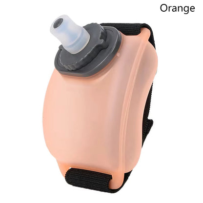 7oz Mini Running Wrist Water Bottle Kettle Holder Wrist Storage Hydration Pack Soft Flask For Marathon Riding Fitness Climbing