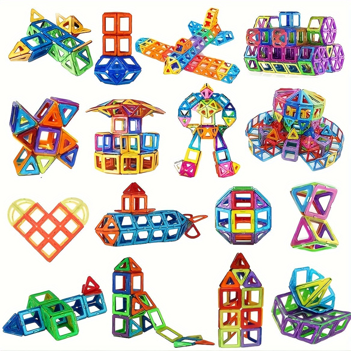 126PCMagnetic Building Blocks DIY Magnet Toys