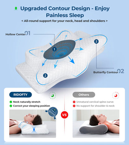 Ultra Button Pillow for Neck Pain-----🔥("Buy the second one at half price!"!）