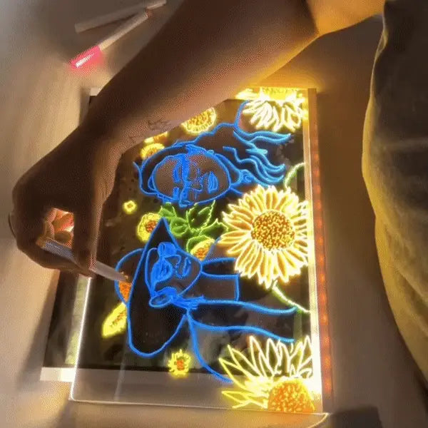 Pizarra Iluminada LED para Escribir y Dibujar