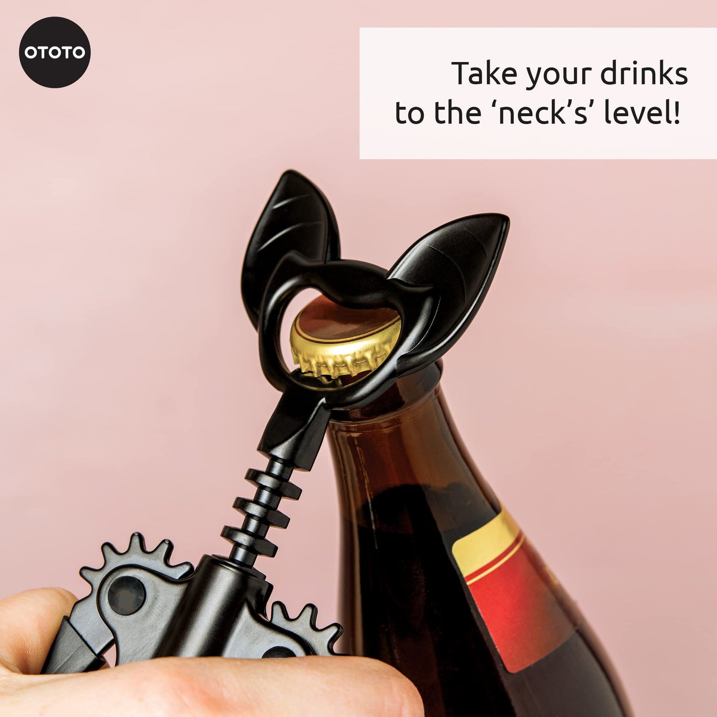 OTOTO Bottle Opener - Parrot Wing Corkscrews for Gifts, Bottles Manual, Cool Gadgets with Wings, Bar accessories, Corkscrew